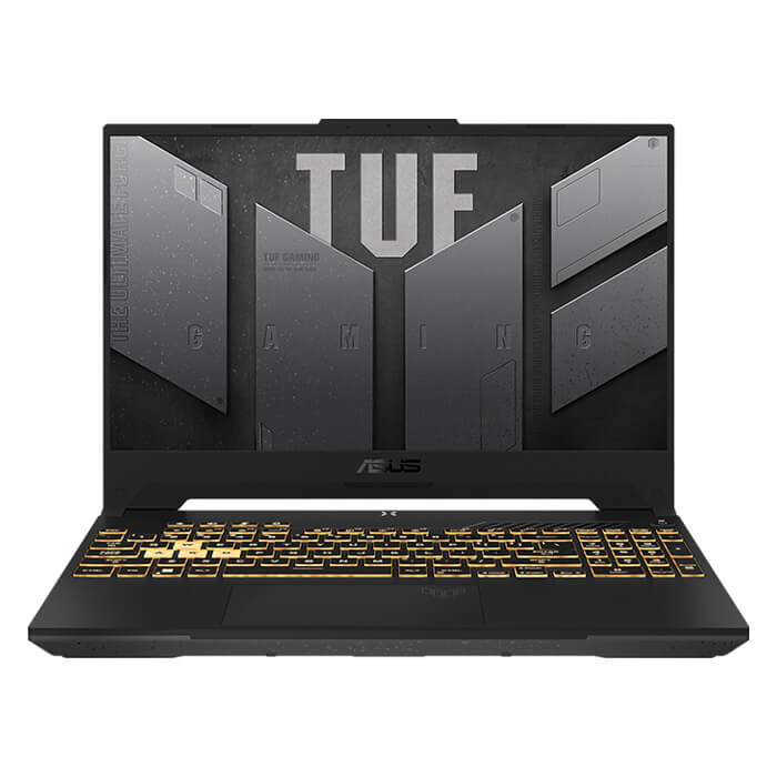 لپتاپ گیمینگ ایسوس TUF FA506NFR پردازنده Ryzen 7 7435H رم 8 گیگ SSD 512GB گرافیک RTX 2050 4 GB اپن باکس